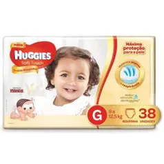 Fralda Huggies Turma da Mônica Soft Touch Mega Roupinha G - 38 Un. | R$31