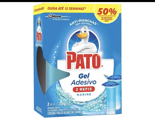 Cli Ouro- L3 P2 - Cada R$12,03 Desodorizador Sanitário GelAdesivo Pato