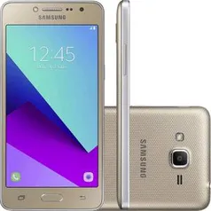 Smartphone Samsung Galaxy J2 Prime TV Dual Chip Android 6.0 Tela 5" Quad-Core 1.4 GHz 16GB 4G Câmera 5MP - Dourado  POR R$ 445