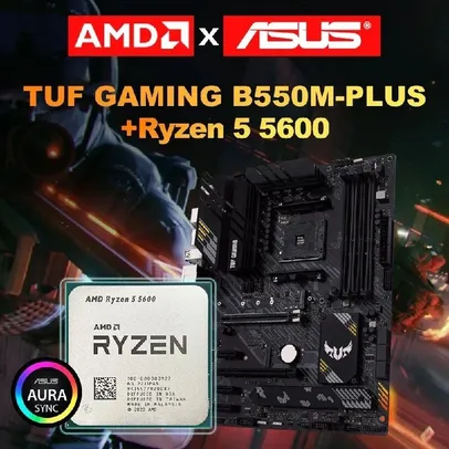 Kit Asus TUF B550M Plus + Ryzen 5 5600