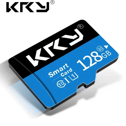 Cartão de memória SD com 128GB de capacidade para armazenamento - KRY