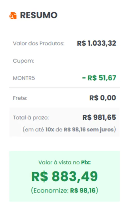 Imagem na descrição da promoção