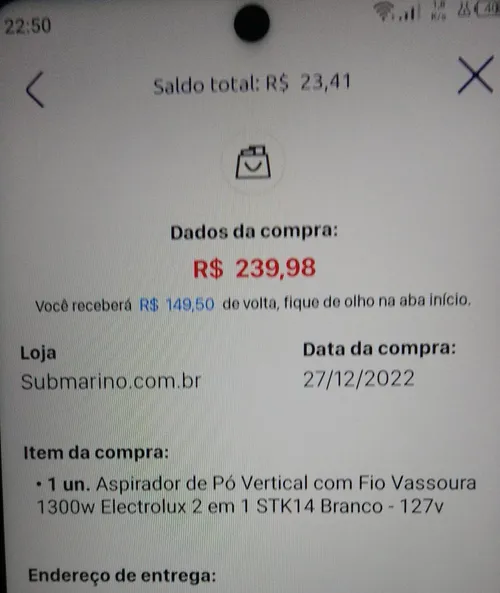 Imagem na descrição da promoção