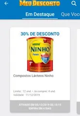 [APP/Drogaria Extra] Leite Ninho +1 800g R$15