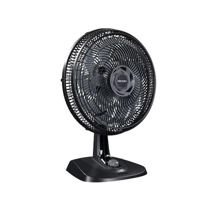 Ventilador de Mesa Mallory 40cm Neo Air 15 Pás Preto Grafite – 220 Volts