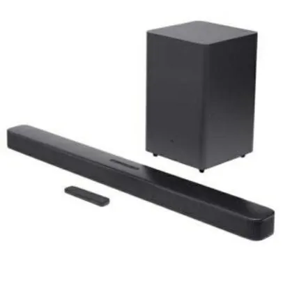 Caixa de Som Home Cinema JBL Bar 2.1 Subwoofer Bluetooth 100W | R$1.500