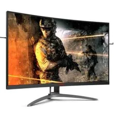 Monitor Gamer AOC Agon 32" Widescreen Curvo 165Hz 1ms FreeSync Premium Preto