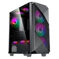 Gabinete Gamer Preto Gamemax Revolt 3606 Argb Vidro | R$257