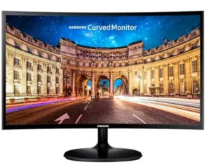 [PRIME] Monitor Samsung LED 23.5" Widescreen Curvo, Full HD, HDMI/VGA, FreeSync - LC24F390FHLMZD