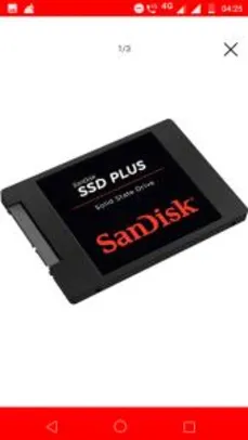 SSD 240 GB SANDISK (R$ 159,78 AME)