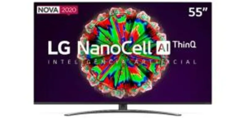 Smart TV LG 55'' 55NANO81 Ultra HD 4K NanoCell IPS | R$3.060