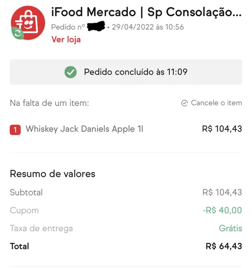 Imagem na descrição da promoção