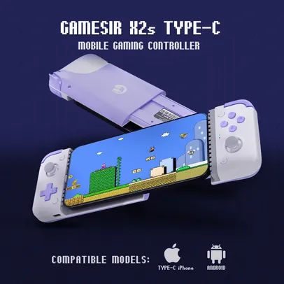 (App/Taxa inclusa/Moedas) Controle Gamesir X2S para Smartphone - Controle Hall Effect, Layout Xbox