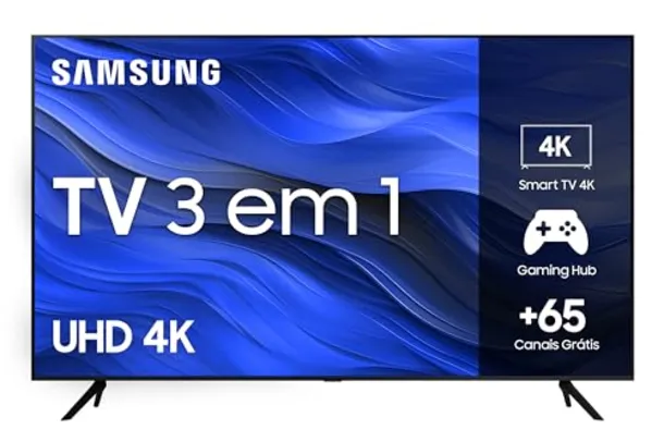 Saindo por R$ 2089: SAMSUNG Smart TV Crystal 50 4K UHD CU7700 - Alexa built in, Samsung Gaming Hub, Preto | Pelando
