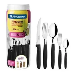 Faqueiro Tramontina 23398488 Ipanema Aço Inox 30 Peças