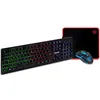 Imagem do produto Combo Gamer TGT Fal, Rainbow, Teclado ABNT2, Mouse 1500DPI, Mousepad P