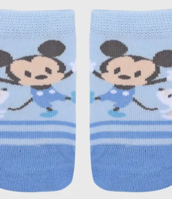 Meia Lupo Infantil Disney Mickey Mouse Azul