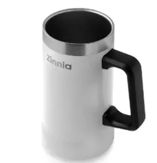 Caneca de Cerveja Zinnia ZR110, 710ml, Branco, ZNC-ZR110-WH01