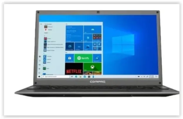 Notebook Compaq 420 Intel Pentium-N3700 4GB 120GB SSD Led Webcam HD W10 14,1'' Cinza + Office 365