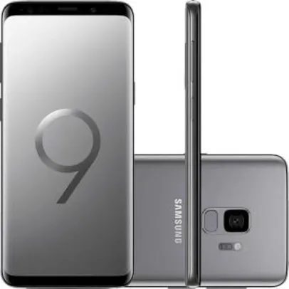 Smartphone Samsung Galaxy S9 Dual Chip Android 8.0 Tela 5.8" Octa-Core 2.8GHz 128GB 4G Câmera 12MP - Cinza