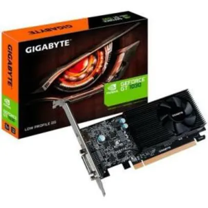 Placa de Vídeo Gigabyte NVIDIA GeForce GT 1030 2G, GDDR5 | R$430