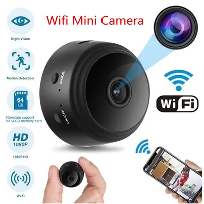 Mini Câmera Espiã Wi-Fi Full HD Visão Noturna | R$