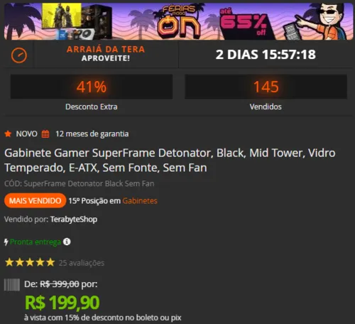 Imagem na descrição da promoção