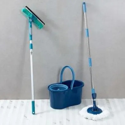 [APP]Mop Giratório Fit + Limpa Vidros - Fun Clean