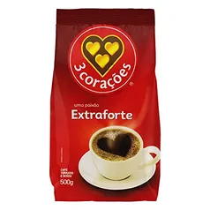 [Rec/Prime]Café, Torrado e Moído, Extra Forte, Pacote, 500g, 3 Corações