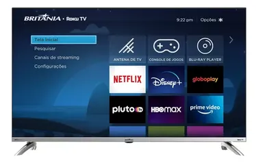 Smart Tv 40 FHD Roku Tv Led Dolby Audio Britânia