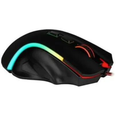 Mouse Gamer Redragon 7200DPI, RGB, Griffin - M607 | R$100