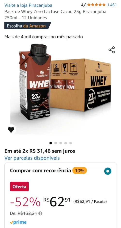 Imagem na descrição da promoção