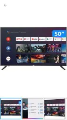 Smart TV 4k 50" JVC Android LT-50MB508| R$1899