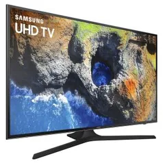 Smart TV LED 40" UHD 4K Samsung 40MU6100 com HDR Premium, Plataforma Smart Tizen, Smart View, Espelhamento de Tela, Steam Link, 3 HDMI e 2 USB - R$1614