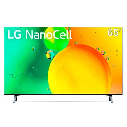 Smart Tv 65" LG 4K NanoCell, ThinQ AI, 65NANO75SQA