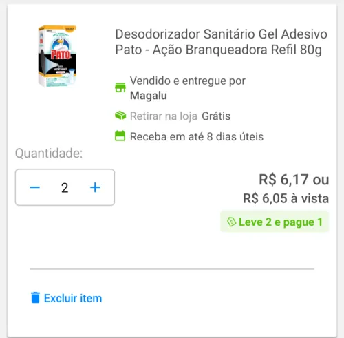 Imagem na descrição da promoção