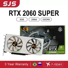 Placa de Vídeo RTX 2060 SUPER SJS BRANCA
