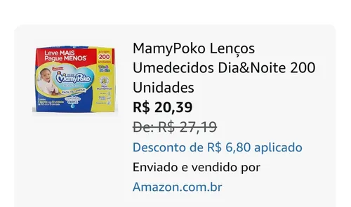 Imagem na descrição da promoção