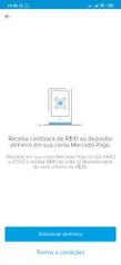 [Usuários selecionados] R$10 de cashback ao depositar R$35 no Mercado Pago