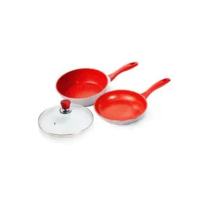 [Marketplace] Panela Day By Day 24cm Flavorstone + Panela Sauté Grand 24Cm Flavorstone + Tampa 24 cm R$450 (R$270 com Ame)
