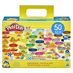 [AME R$ 57] Conjunto Massinha Play-Doh Kit com 50 Potes F1535 - Hasbro