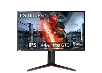 Monitor Gamer LG UltraGear 27 Full HD, 144Hz, 1ms, IPS, HDMI e DisplayPort, HDR 10, 99% sRGB, FreeSync Premium, VESA - 27GN65R