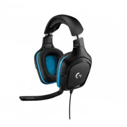 Headset Gamer Logitech G432, 7.1 Surround, Black/Blue | R$ 505