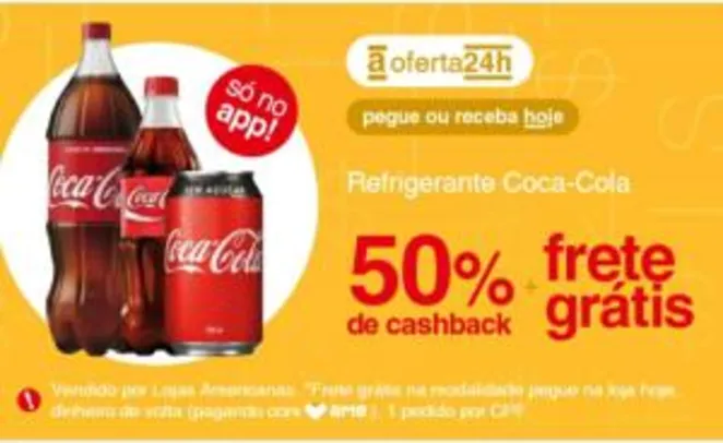 [APP] AME com 50% Coca-Cola