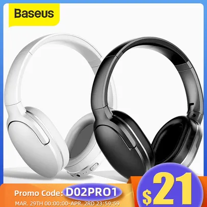 Fone de Ouvido Baseus D02 Pro Wireless | R$159