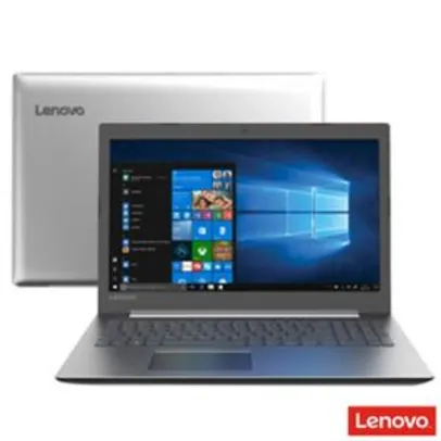 Notebook Lenovo Intel® Core® i3-7020U, 4GB, 1TB, Tela de 15.6", IdeaPad 330, Prata - 81FE000QBR