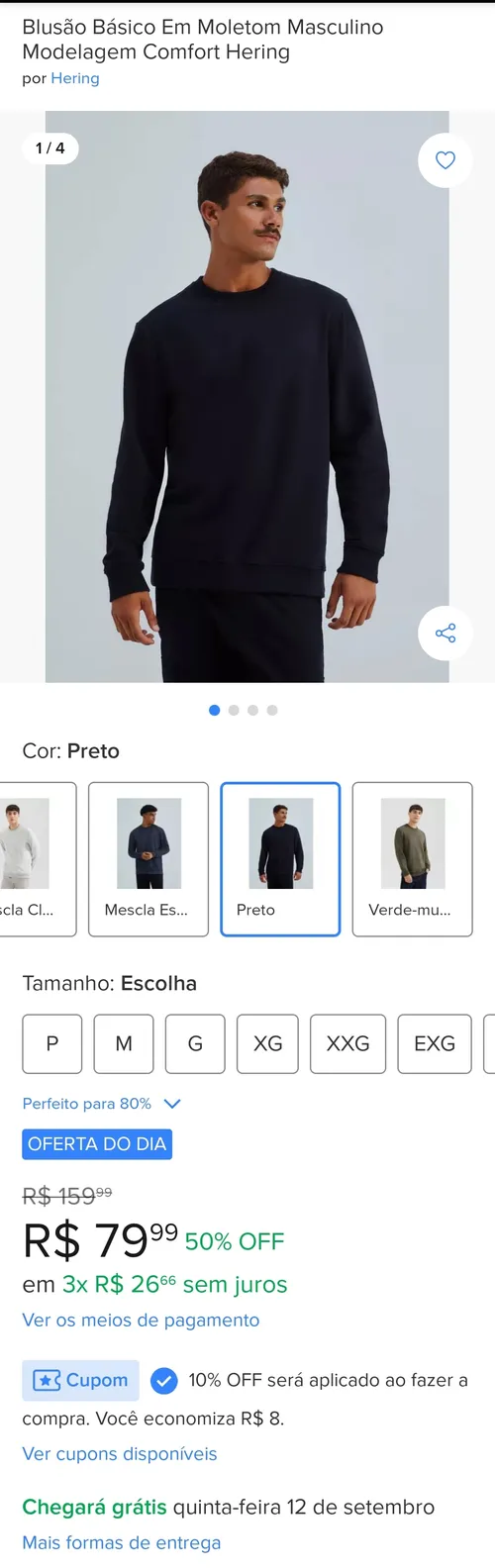 Imagem na descrição da promoção