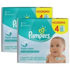 Lenços Umedecidos Pampers Regular - 384 Unidades