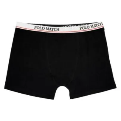 [AME R$ 50 ]Kit Com 20 Cuecas Boxer Cotton Basic - Polo Match R$ 99