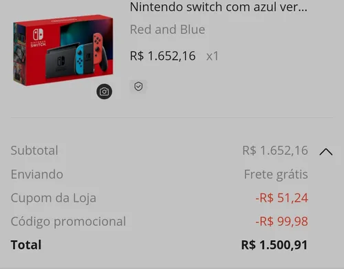 Imagem na descrição da promoção